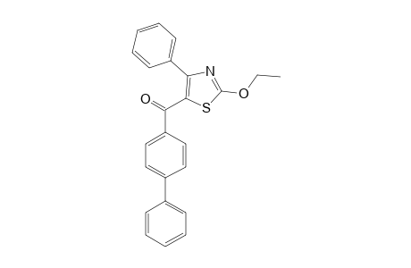 4-biphenylyl 2-ethoxy-4-phenyl-5-thiazolyl ketone