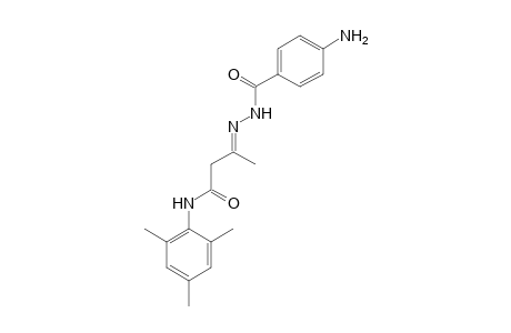 3-[(4-Aminobenzoyl)hydrazono]-N-(2,4,6-trimethylphenyl)butyramide