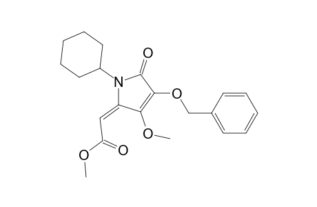 3-Benzyloxy-4-methoxy-5-[E-(methoxycarbonyl-methylidene)]-N-cyclohexyl-2-pyrrolidone
