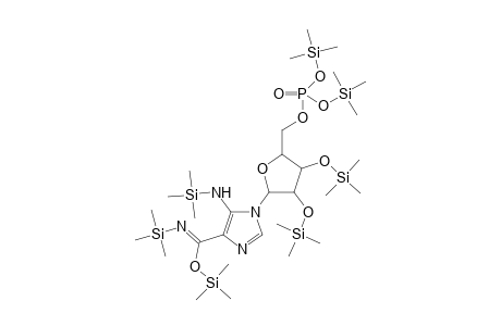 1H-Imidazole-4-carboximidic acid, 1-[2,3-bis-o-(trimethylsilyl)-5-o-[bis[(trimethylsilyl)oxy]phosphinyl]-.beta.-D-ribofuranosyl]-N-(trimethylsilyl)-5-[(trimethylsilyl)amino]-, trimethylsilyl ester