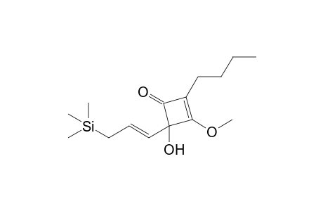 2-n-Butyl-3-methoxy-4-hydroxy-4-(3-trimethylsilylpropenyl)cyclobuten-1-one