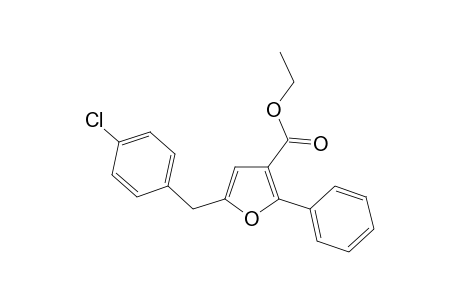 2-Phenyl-3-ethoxycarbonyl-5-(4-chlorobenzyl)furan