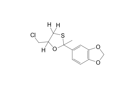 5-(chloromethyl)-2-methyl-2-[3,4-(methylenedioxy)phenyl)phenyl]-1,3-oxathiolane