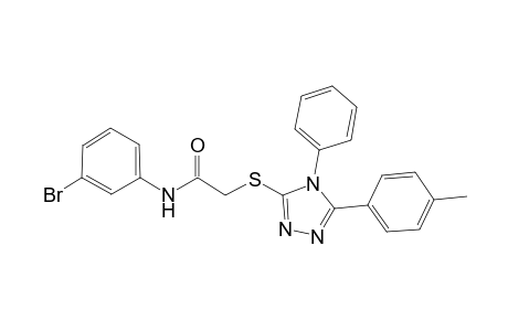 N-(3-bromophenyl)-2-{[5-(4-methylphenyl)-4-phenyl-4H-1,2,4-triazol-3-yl]sulfanyl}acetamide