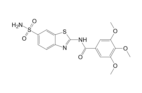 3,4,5-trimethoxy-N-(6-sulfamoyl-1,3-benzothiazol-2-yl)benzamide