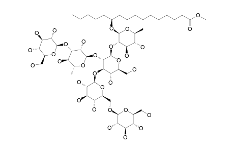 #8;METHYL-(11S)-JALAPINOLATE-11-O-BETA-D-GLUCOPYRANOSYL-(1->3)-O-ALPHA-L-RHAMNOPYRANOSYL-(1->2)-[O-BETA-D-GLUCOPYRANOSYL-(1->6)-O-BETA-D-GLUCOPYRANOSYL-(1->3)]