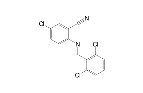 5-chloro-N-(2,6-dichlorobenzylidene)anthranilonitrile