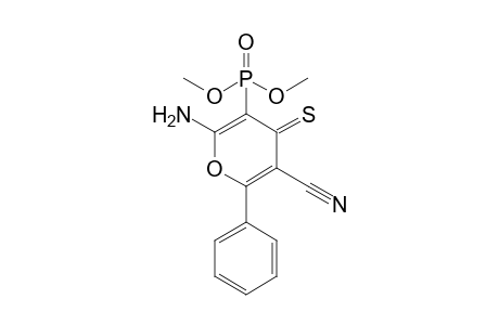 6-amino-5-dimethoxyphosphoryl-2-phenyl-4-sulfanylidenepyran-3-carbonitrile