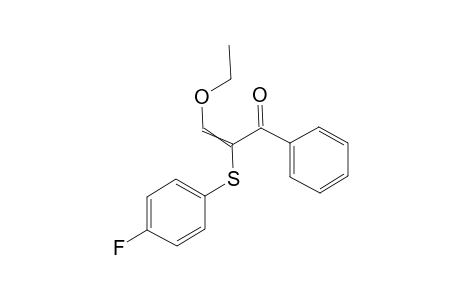 3-Ethoxy-2-[(4-fluorophenyl)sulfanyl]-1-phenylprop-2-en-1-one