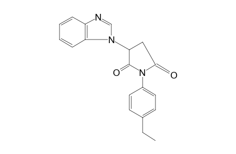 2-(1-benzimidazolyl)-N-(p-ethylphenyl)succinimide