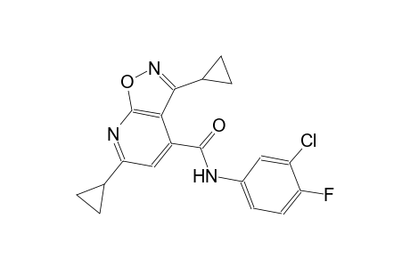 isoxazolo[5,4-b]pyridine-4-carboxamide, N-(3-chloro-4-fluorophenyl)-3,6-dicyclopropyl-