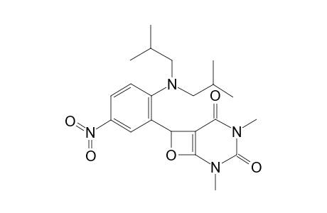 8-[2-(diisobutylamino)-5-nitro-phenyl]-3,5-dimethyl-7-oxa-3,5-diazabicyclo[4.2.0]oct-1(6)-ene-2,4-dione