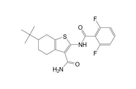 6-tert-butyl-2-[(2,6-difluorobenzoyl)amino]-4,5,6,7-tetrahydro-1-benzothiophene-3-carboxamide