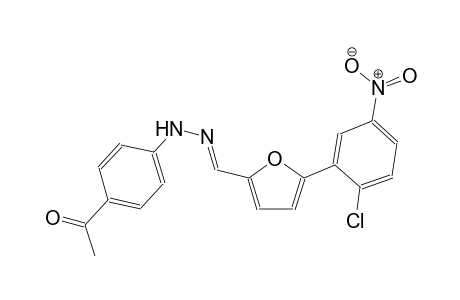 2-furancarboxaldehyde, 5-(2-chloro-5-nitrophenyl)-, (4-acetylphenyl)hydrazone