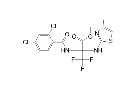 2-(2,4-Dichloro-benzoylamino)-3,3,3-trifluoro-2-(4-methyl-thiazol-2-ylamino)-propionic acid methyl ester