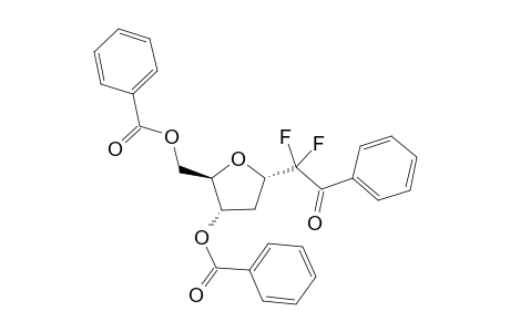 (3,5-di-o-Benzoyl-2-deoxy-.alpha.,D-erythro-pentofuranosyl)-2,2-difluoro-1-phenylethanone