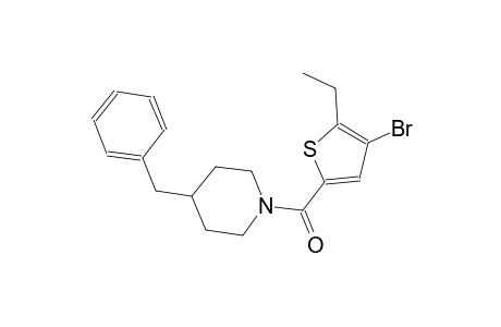 4-benzyl-1-[(4-bromo-5-ethyl-2-thienyl)carbonyl]piperidine