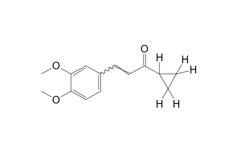 1-cyclopropyl-3-(3,4-dimethoxyphenyl)-2-propen-1-one