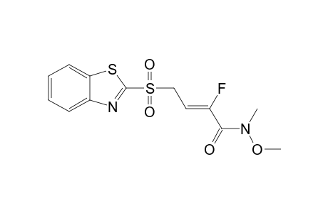 (Z)-4-(BENZO-[D]-THIAZOL-2-YL-SULFONYL)-2-FLUORO-N-METHOXY-N-METHYLBUT-2-ENAMIDE