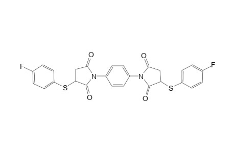 3-[(4-Fluorophenyl)sulfanyl]-1-(4-{3-[(4-fluorophenyl)sulfanyl]-2,5-dioxo-1-pyrrolidinyl}phenyl)-2,5-pyrrolidinedione