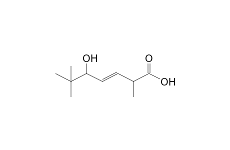 3-Heptenoic acid, 5-hydroxy-2,6,6-trimethyl-, [R*,R*-(E)]-