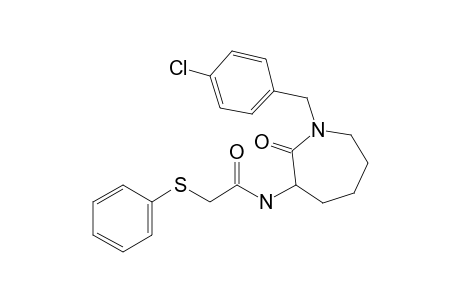 N-[1-(4-Chlorobenzyl)-2-oxoazepan-3-yl]-2-(phenylthio)acetamide