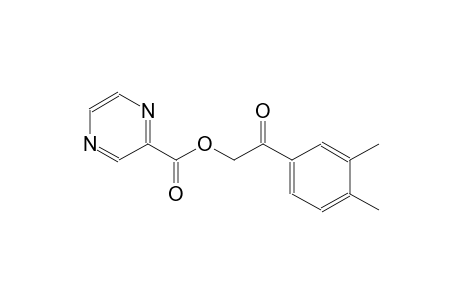 2-(3,4-dimethylphenyl)-2-oxoethyl 2-pyrazinecarboxylate