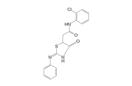 2'-chloro-4-oxo-2-(phenylimino)-5-thiazolidineacetanilide