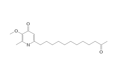 4(1H)-Pyridinone, 3-methoxy-2-methyl-6-(11-oxododecyl)-