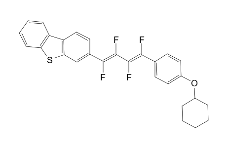 (E,E)-1-(4-Dibenzo[b,d]3-thienyl)-4-[4-(cyclohexyloxy)phenyl]-1,2,3,4-tetrafluoro-1,3-butadiene