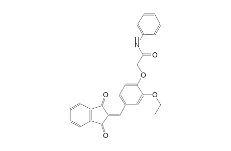 2-{4-[(1,3-dioxo-1,3-dihydro-2H-inden-2-ylidene)methyl]-2-ethoxyphenoxy}-N-phenylacetamide