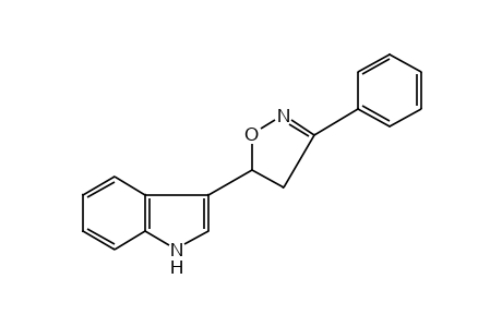 3-(3-phenyl-2-isoxazolin-5-yl)indole