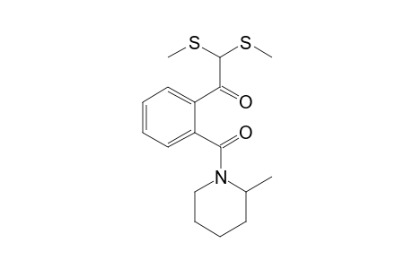 2-Methyl-N-[ ( 2'-dimethylthio-1'-oxo)ethyl]-benzoyl]-piperidide