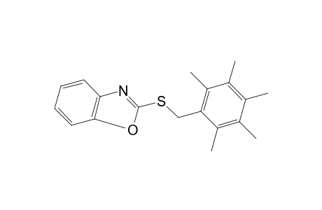 2-[(2,3,4,5,6-pentamethylbenzyl)thio]benzoxazole