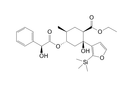 Ethyl (1R,2S,4S,5S)-2-hydroxy-4-[(2S)-2-hydroxy-2-phenylacetoxy]-5-methyl-2-(2-trimethylsilyl-3-furyl)cyclohexanecarboxylate