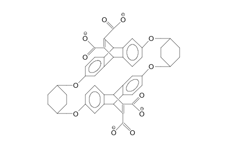 Bis(DL-9,10-dihydro-11,12-dicarboxylate-etheno-anthracene-2,6-diyl) bis(1,4-bis(methylenoxy)-cyclohexane) cycle tetraani