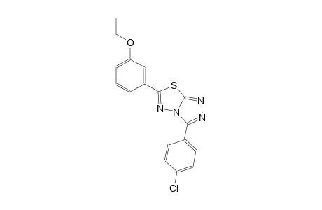 3-(4-chlorophenyl)-6-(3-ethoxyphenyl)[1,2,4]triazolo[3,4-b][1,3,4]thiadiazole