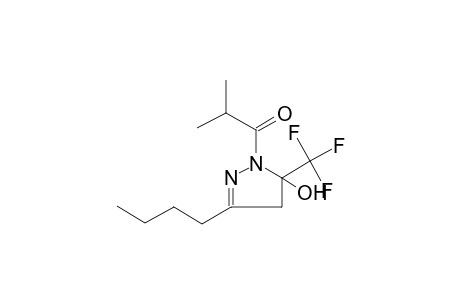 3-butyl-1-isobutyryl-5-(trifluoromethyl)-4,5-dihydro-1H-pyrazol-5-ol