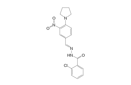 2-Chloro-N'-[3-nitro-4-(1-pyrrolidinyl)benzylidene]benzhydrazide