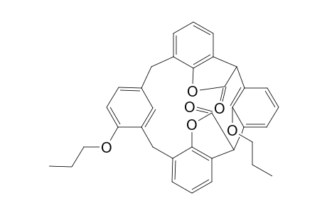 26,28-Dipropoxy[2:25],[8,27]-equatorial,equatorial-calix[4]aranebis-.gamma.-lactone