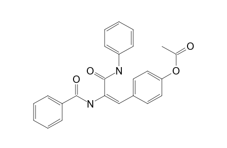 Acetic acid 4-(2-benzoylamino-2-phenylcarbamoyl-vinyl)-phenyl ester