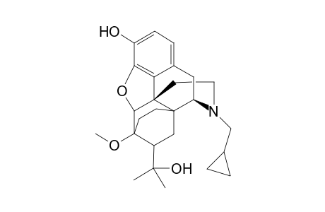 7-[(1'-Hydroxy-1'-methyl)ethyl]-4,5-epoxy-18,19-dihydro-3-hydroxy-6-methoxy-17-cyclopropylmethyl-6,14-ethenomorphinane