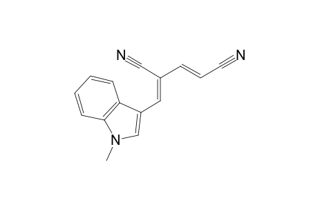 4-[(1'-Mwethylindol-3'-yl)methylidene]pent-2-enedinitrile