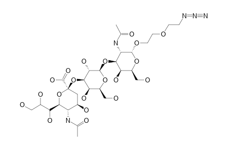 #16;5-AZIDO-3-OXAPENTYL_3-O-{(5-ACETAMIDO-3,5-DIDEOXY-ALPHA-D-GLYCERO-D-GALACTO-2-NONULOPYRANOSONATE)-3-O-(BETA-D-GALACTOPYRANOSYL)}-2-ACETAMIDO-2-DEOXY-ALPHA-