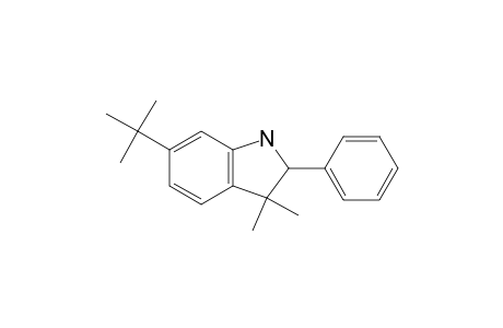 1H-Indole, 6-(1,1-dimethylethyl)-2,3-dihydro-3,3-dimethyl-2-phenyl-