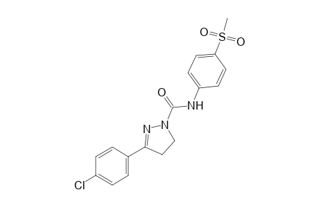 3-(p-Chlorophenyl)-4'-(methylsulfonyl)-2-pyrazoline-1-carboxanilide