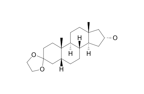 3,3-Ethylenedioxy-5.beta.-androstan-16.alpha.-ol