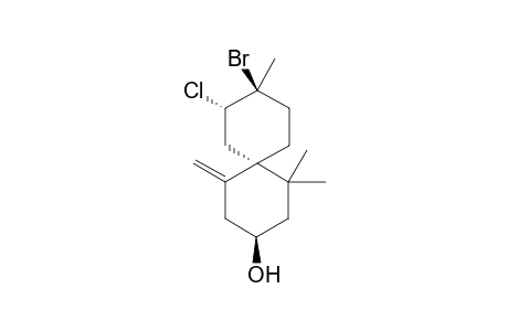 (3R,6R,8S,9S)-9-Bromo-8-chloro-1,1,9-trimethyl-5-methylidenespiro[5.5]undec-1-en-3-ol