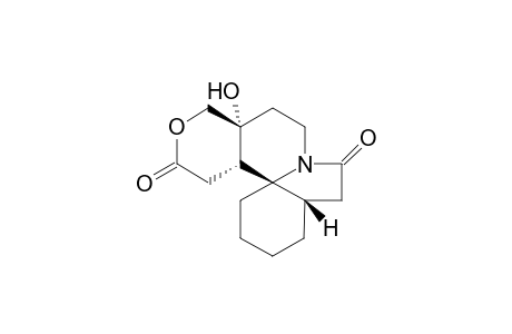 trans-12-Hydroxy-8-oxo-8H-pyrido[2,1-i]indole-13-acetic acid .delta.lactone