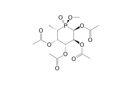 1,2,3,4-Tetra-O-acetyl-5,6-dideoxy-5-[(S)-methoxyphosphinyl]-.beta.,L-galactopyranose